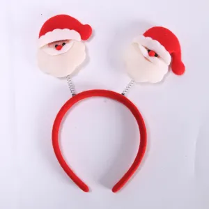 Christmas Santa Claus plush headband festive party hair hoop cute holiday accessories