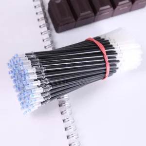 Ανταλλακτικά μαύρου στυλό gel 0.5mm χύμα συσκευασία μυτη βελόνας ομαλή γραφή γραφική ύλη