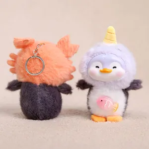 Carino peluche vinile pinguino portachiavi ciondolo animale borsa ornamento bambola