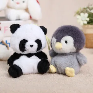 Peluche panda pinguino portachiavi carino animale ciondolo morbido giocattolo regalo