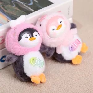 Carino peluche vinile pinguino ciondolo portachiavi animale borsa fascino regalo festa