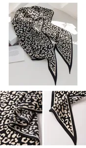 New silk rhombus scarf crepe de chine women commute silk scarf summer thin mulberry silk