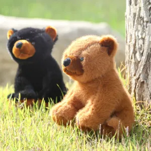 Simulation Eisbär Schwarzbär Braunbär Plüschtier Süßes Wildtier Stofftier Puppe Weiches Schlafkissen Kindergeschenk