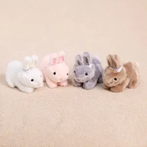 Cute plush rabbit pendant doll soft toy fluffy bunny keychain gift for girls and kids birthday