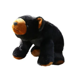 Süßes Simulations-Schwarzbär-Plüschtier weiche Kuscheltier Puppe Kissen Geschenk