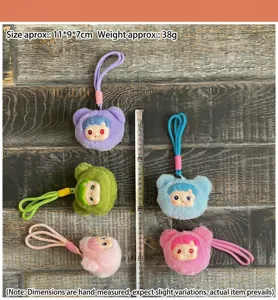 Peluche ours poupée vinyle porte-clés mignon dessin animé sac pendentif jouet