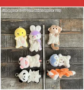 Cute animal plush toy doll cute keychain pendant soft stuffed doll children toy gift