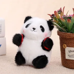 Süßer Panda Plüsch Anhänger Schlüsselanhänger weiches Stofftier Rucksack Accessoire Geschenk
