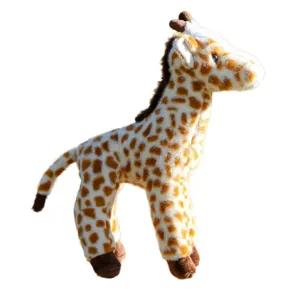 Standing giraffe plush toy simulation animal doll kids cute ornament gift soft stuffed doll