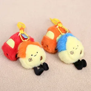 Süßer Plüsch Auto Schlüsselanhänger Puppe Tasche Anhänger weiches Stofftier Deko.