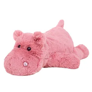 Rosa peluche ippopotamo giocattolo morbido simpatico animale imbottito bambola vista principale