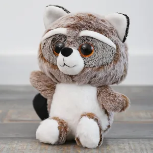 Niedliches Plüschtier Waschbär weich kuschelig Stofftier süßes Kindergeschenk Zimmerdeko