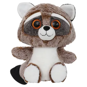 Süßes Plüsch Waschbär Spielzeug, weiche Kuscheltier Puppe, sitzender Waschbär Kinder Geschenk.
