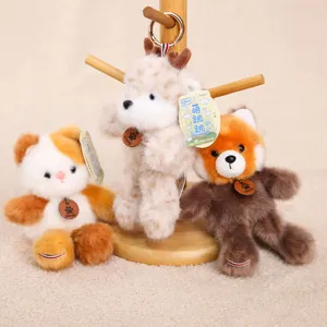 Carino Animale Peluche Ciondolo Portachiavi Giocattolo di Peluche Orso Elefante Scimmia Bambola Ciondolo Borsa Regalo