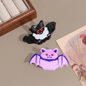 Σετ κλαμπάκια μαλλιών νυχτερίδα Halloween, χαριτωμένα τσιμπιδάκια από οξικό άλας.