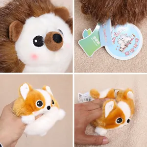 Colgante de juguete de descompresión de felpa, forma de animal lindo, relleno suave.