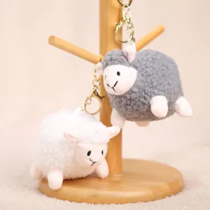 Plüsch Schaf Schlüsselanhänger süß flauschig Tier Anhänger Tasche Dekoration Stofftier Geschenk