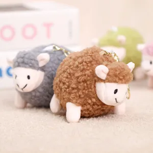 Süßes Plüsch Schaf Schlüsselanhänger, weiche Stofftier Tasche Anhänger, tolles Kindergeschenk.