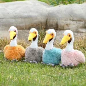Cute pelican plush toy simulation bird doll home decoration soothing companion toy ragdoll