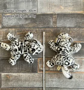 Simulacion peluche leopardo de las nieves tierno muneco de peluche 30cm regalo ninos