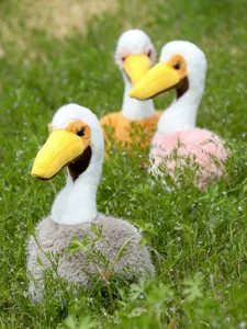 Cute pelican plush toy simulation bird doll soft stuffed animal home decor gift for kids