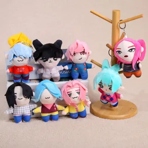 Cute Cartoon Anime Plush Pendant Stuffed Doll Keychain Soft Toy Bag Hanging Ornament Fan Merchandise Gift