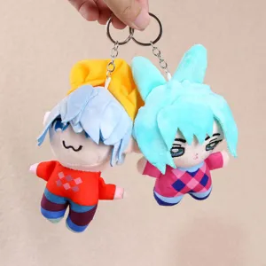 Kpop cartoon anime plush keychain cute doll pendant bag accessory soft toy gift