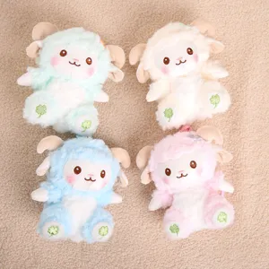 Pendentif en peluche petit mouton porte-clés, charm de sac animal en peluche mignon pour les filles.