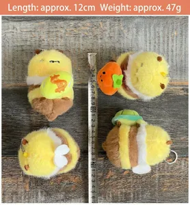 Peluche ape portachiavi carina borsa ciondolo soffice animale giocattolo regalo