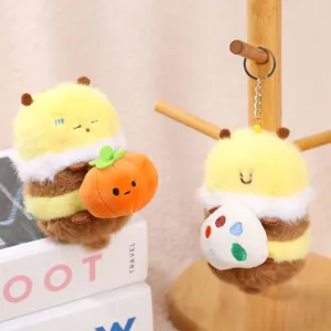 Simpatica ape peluche portachiavi morbido ciondolo borsa stoffa animale regalo donna