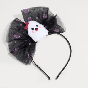 Halloween ghost hair hoop cute mesh bow headband party festival cosplay costume hair accessory