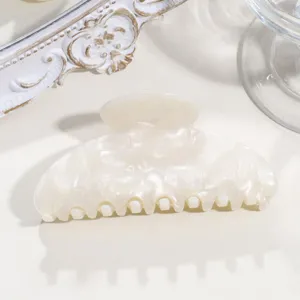 French retro acetate hair claw clip crescent medium shark clip elegant hair accessories