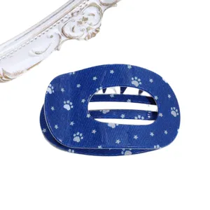 Blue star paw print hair clip cute hollow hair accessory for daily casual styling chic