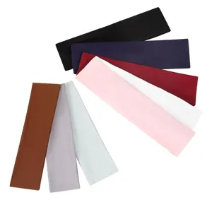 Effen kleur yoga stretch haarband voor vrouwen fitness anti slip hoofdband sport haaromslag.