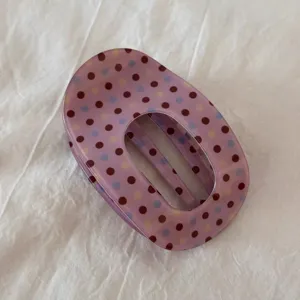 Elegante molletta per capelli ovale a pois, design carino per lo styling quotidiano e la frangia.