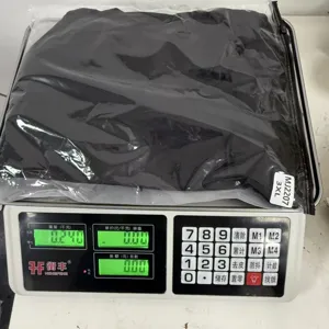 Black loose solid color short sleeve T-shirt packaged for cross-border e-commerce.