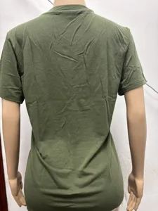 Casual solid color short sleeve round neck basic t-shirt for everyday comfortable wear.
