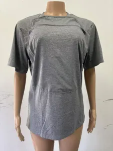 2025 new high quality grey short sleeve comfort t-shirt for daily wear and casual outdoor style.