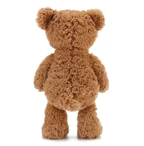 Ours en peluche marron pelucheux doux animal en peluche mignon poupée cadeau pour enfants déco