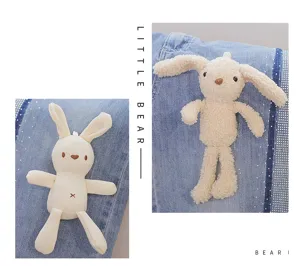 Simpatico giocattolo coniglio di peluche accessorio per abbigliamento bambola morbida