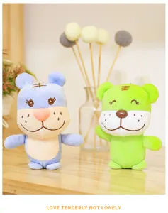 Süßer Plüsch Tiger Schlüsselanhänger Stofftier Rucksack Anhänger Kuscheltier Geschenk Accessoire