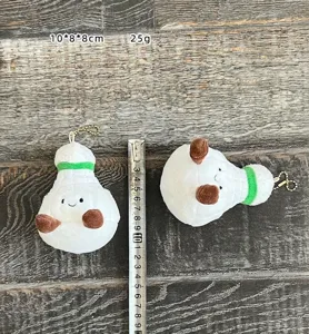 Simpatico ciondolo in peluche volano da badminton borsa fascino morbido giocattolo sport regalo