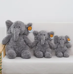 Grauer Elefant Plüschtier süßes Kuscheltier weiche Baby Schlafbegleiter Puppe Geschenk