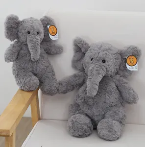 Süßer grauer Elefant Plüschtier weiche Stofftier Puppe für Kinder Geburtstag Geschenk Deko