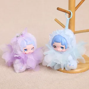 Ciondolo bambola fata dei fiori in vinile peluche simpatico ciondolo borsa kawaii