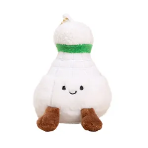Simpatico ciondolo in peluche volano da badminton borsa ornamento appeso giocattolo.