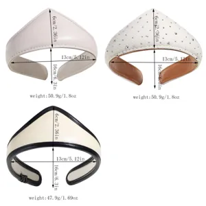 Retro crown headband elegant court style minimalist leather and rhinestone hair accessories