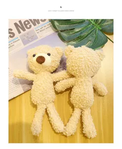 Flauschiger Teddybär Plüschtier Taschenanhänger süße Stofftier Puppe Rucksack Dekoanhänger
