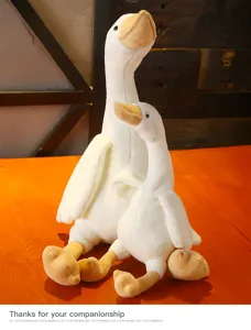 Simpatico peluche oca bianca bambola simulazione cigno giocattolo morbido animale regalo bambini