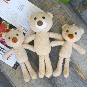 Niedlicher flauschiger Plüsch Bär Puppe Anhänger Schlüsselanhänger Rucksack Dekoration